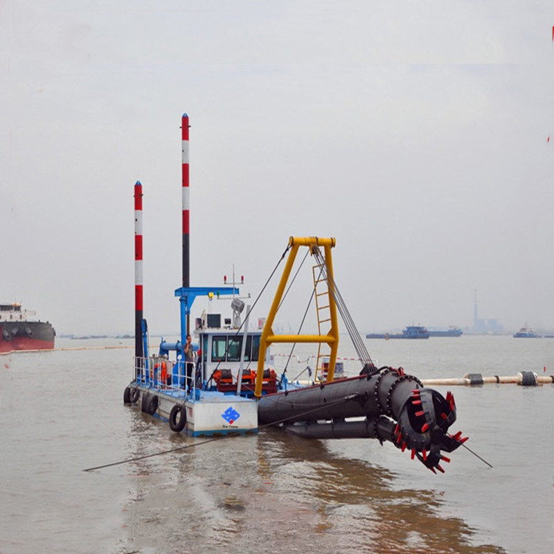 Gold Dredge Boat 12" دستگاه مکش استخراج طلا برای لایروبی شن و ماسه رودخانه